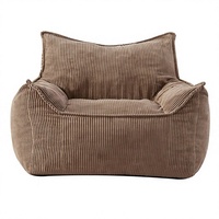 Canapé convertible japonais moderne, fauteuil inclinable à haute densité, canapé sectionnel une place avec emballage sous vide pour salon