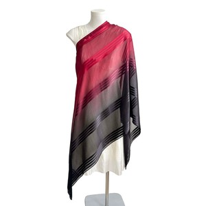 Écharpe Hijab en soie brillante de couleur dégradée Foulard à rayures plissées Polyvalent Haute qualité Viscose Jersey Hijab Foulard Premium - Product Image 6