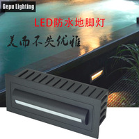 Nouvelle Lampe d'Angle Extérieure LED pour Jardin IP65, Base Carrée en Aluminium, Diffuseur en Polycarbonate, 6W, Température de Couleur Réglable, Encastrable