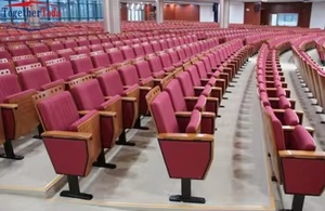 Asientos de Auditorio de Diseño Único con Tela Resistente para Fábricas, Escuelas y Teatros, Muebles de Hierro de Estilo Moderno - Product Image 4