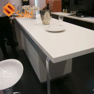 Çin ucuz beyaz akrilik sağlam yüzey plakası akrilik reçine taş levha mutfak çalışma tezgah üstü