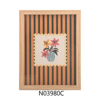 Bingkai Foto Kayu dengan Pemotongan Presisi & Pencetakan UV Hasil Akhir Mengkilap Ukuran A4/5x7 Desain Gantung Kreatif Merek HC Model PF0007+
