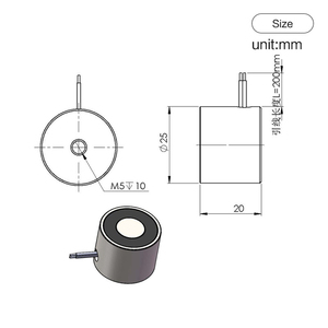 10Kg/100Nミニ電磁磁石6v12v 24vDc小型電気リフティングマグネット - Product Image 5