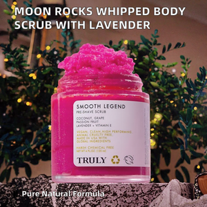 Exfoliante Corporal Herbal de Marca Blanca con Efectos Blanqueadores y Exfoliantes de Rocas Lunares, Aceite de Coco y Lavanda - Product Image 2