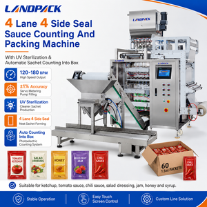 Machine d'emballage multi-voies pour sachets de shampoing, sauce tomate, <span class=keywords><strong>ketchup</strong></span> - Product Image 1