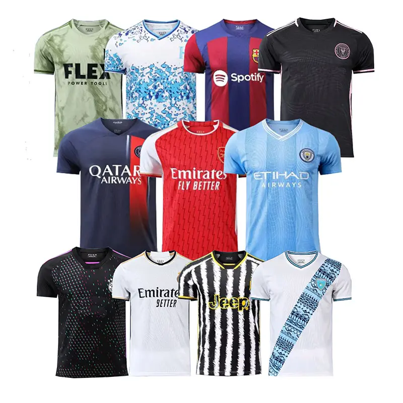 Tuta da calcio di qualità tailandese maglia da calcio personalizzata abbigliamento da calcio a buon mercato maglie da calcio maglia personalizzata 2023-2024