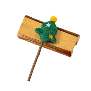 Bâton à mâcher de Noël à la catnip, motif Père Noël, renne, sapin, jouet en bois pour animaux de compagnie d'intérieur, pour le nettoyage des dents - Product Image 4
