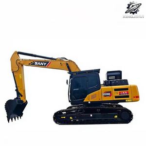 Excavadora de cadenas Sany235H usada, 23 toneladas, cucharón de 1.3m³, marca china original, excavadora grande para construcción, pocas horas, buen estado. - Product Image 1