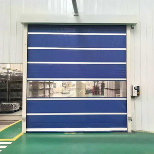 Portes verticales à enroulement rapide en PVC imperméables automatiques modernes haut de gamme sur mesure pour les installations industrielles - Product Image 2