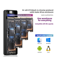 Aluminium Alloy Thermalright M.2 SSD Enclosure 10Gbps Tipe-C NVMe PCIE Storage Case 8TB Max untuk Laptop Desktop