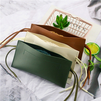Étui pour lunettes de soleil en cuir PU à double couche avec cordon de serrage Accessoires pour sacs à lunettes portables