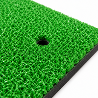 Tapis d'entraînement de golf 3D en fibres de qualité supérieure, base en tissu non tissé, gazon en tricot PA durable, simulateur de golf d'intérieur