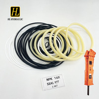 Kit de réparation de joints d'étanchéité pour marteau hydraulique NPK 16X haute résistance, joint d'étanchéité pour marteau hydraulique Tecthane, pour outil de brisage