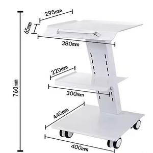 Tre strati <span class=keywords><strong>Scanner</strong></span> orale ospedale espositore alimentazione elettrica in acciaio inox clinica Mobile carrello dentale - Product Image 5