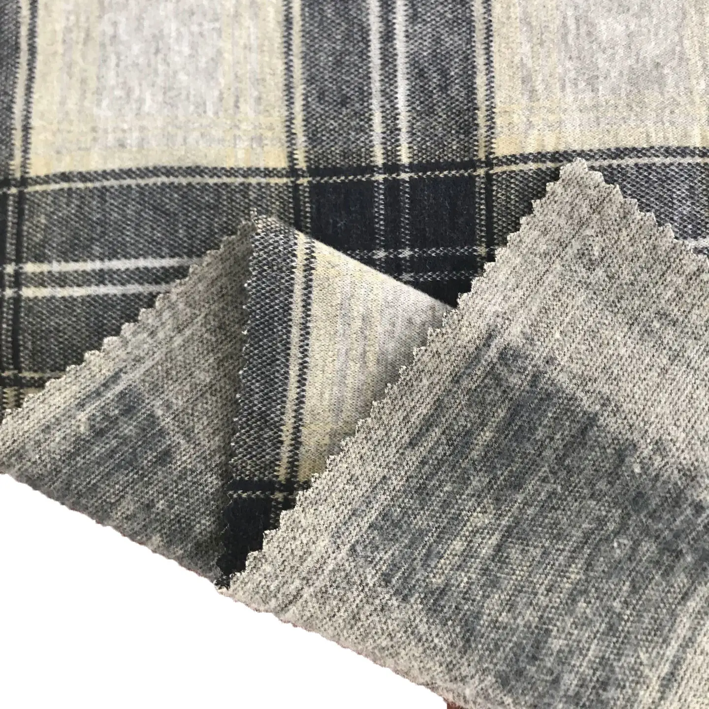 Stile classico Scottish Check Plaid Rayon poliestere TR Spandex elasticizzato maglia Jacquard Roma tessuto per sciarpa