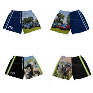 FQ toptan Aborigines kovboy Footy şort erkekler Rugby şort cepler özel köpek kamyon Footy şort Rodeo Pub hayvan şort - Product Image 4