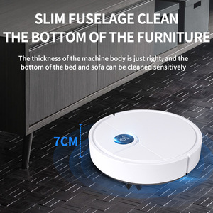 Aspiradora Robótica Inteligente 3 en 1 para el Hogar, con Función de Barrido, Aspirado y Fregado, <span class=keywords><strong>Robot</strong></span> de Limpieza Inteligente de 1500 mAh - Product Image 4