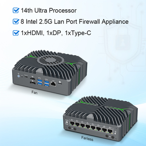 มินิพีซีไร้พัดลม 8 พอร์ต 2.5G Lan คอมพิวเตอร์โปรเซสเซอร์ Core Ultra เจนเนอเรชั่น 14 พร้อมพอร์ต HD DP Type-C รองรับจอแสดงผลสามจอ N3281-Fanless (Ultra 5 125U) - Product Image 3