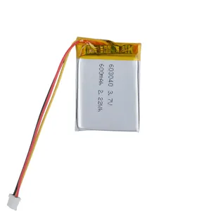 ISO9001 CE 승인 603040 폴리머 리튬 배터리 3.7v 600mAh