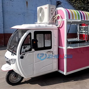 Tricycle alimentaire multifonctionnel mobile pour snacks, donuts, barbecue et café, vente directe d'usine, fournisseur chinois - Product Image 3