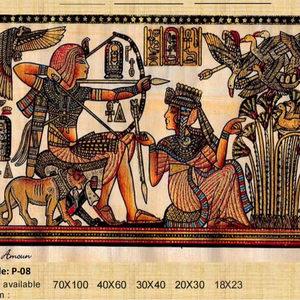 Art du papyrus égyptien ancien - Ornement d'intérieur pour mariage et festival, marque Yadawee - Product Image 2