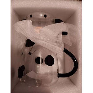 Vaso de Agua Creativo de Vidrio Borosilicato para Leche y Café, Logotipo Personalizado, Diseño Bonito con Tapa, Reutilizable, Capacidad de 550/1800 ml - Product Image 4