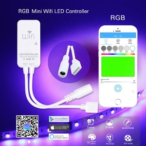 Mini Wifi Einfarbige Temperatur Bunt RGB RGBW CCT 12V 24V DC Zeit Musik Sprach steuerung LED Strip Smart Controller - Product Image 4