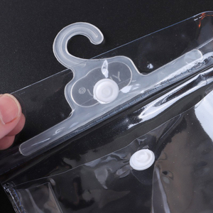 Bolsas de plástico con botones para camisetas transparentes personalizadas, embalaje de calcetines, ropa, organizador colgante para ropa - Product Image 6