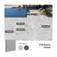 Dalles de pavage en porcelaine pour sols de garage, pavés extérieurs pour allées de jardin
