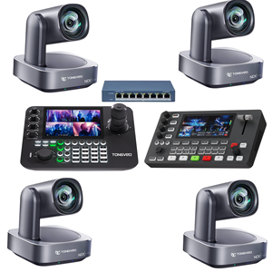 20x NDI HD-MI phát trực tiếp gói camera PTZ với bộ điều khiển cần điều khiển màn hình chia nhỏ 4 | Bộ chuyển đổi video | công tắc Poe cho Nhà thờ - Product Image 1