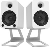 Supports de haut-parleurs de studio blancs, accessoires audio professionnels pour ordinateur de bureau