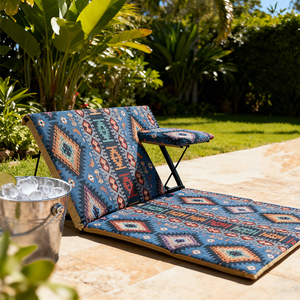 Tumbona Plegable para Exteriores HOMFUL con Color Personalizable y <span class=keywords><strong>Mesa</strong></span> Lateral - Product Image 6