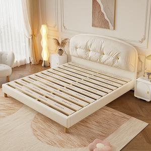 침실 가구 단순하고 우아한 최신 디자인 아름다움 천연 럭셔리 모던 업 홀더 이층 침대 패브릭 소년 침대 - Product Image 4