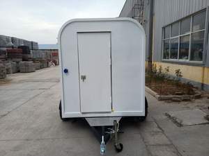 Mini remorque de 7 pieds adaptée à un personnel travaillant à l'intérieur du chariot de mode d'affaires de vente de rue avec remorque de table de travail en acier inoxydable - Product Image 4