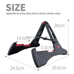 Soporte Plegable de Aluminio y Plástico Mate para Guitarra, OEM Personalizado, Duradero, Ligero, Venta al Por Mayor de Fábrica - Product Image 5