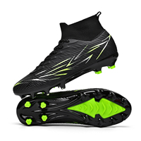 Chaussures de football AG FG avec semelle extérieure en TPU, tissu PU professionnel, personnalisables, pour entraînement en extérieur, automne, unisexe, fabrication en usine