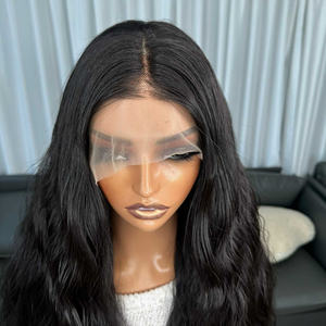 Perruque synthétique femmes partie centrale frange cheveux longs bouclés mécanisme de fibres chimiques haute température soie perruque couverture de cheveux - Product Image 3