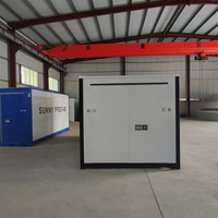 Conteneur de stockage préfabriqué en acier soudé, auto-stockage, assemblage, conteneur mobile pliable, empilable, stockage portable