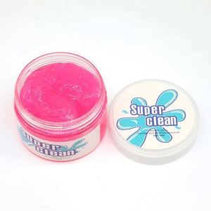 เจลทำความสะอาดคีย์บอร์ดแบบนุ่ม OEM 160 กรัม และดินน้ำมันทำความสะอาดฝุ่นในรถยนต์ พร้อมภาชนะพลาสติก - Product Image 2