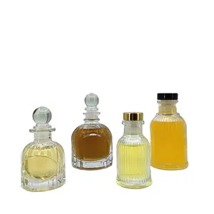 Venta caliente mini botellas de whisky botellas de vidrio transparente retro francés de gama alta botella de vino pequeña