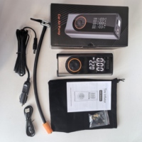 Compresseur d'air corporel en métal sans fil numérique avec gonfleur de pneu DC 12V pour balles de vélo Auto Stop Portable pompe à air Power Bank