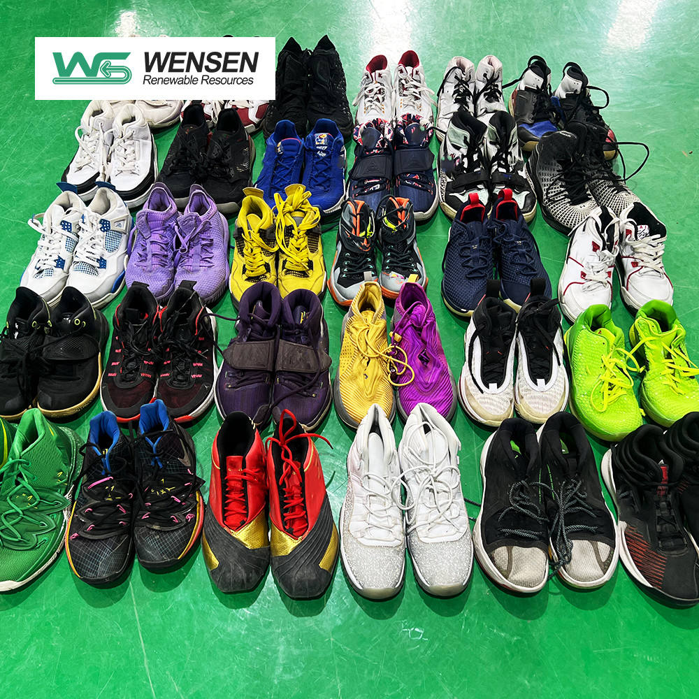 Zapatos de baloncesto usados ​​baratos Zapatillas de deporte de