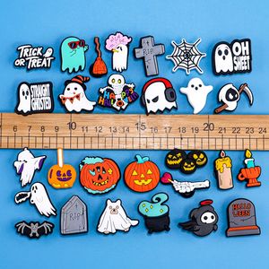 Venda quente Dia Das Bruxas Macio PVC Sapato Charme Set Personalizado Assustador Crânio Bruxa Aranha Sneaker Decorações Em Massa Atacado Encantos Da Sapata - Product Image 3