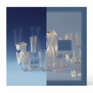 Mỏng chéo ion mạ cốc đám cưới màu đỏ Màu rượu vang thủy tinh đặt cho đám cưới kinh doanh bên - Product Image 6