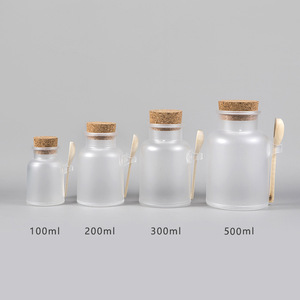 Bán buôn ABS Nhựa 100ml <span class=keywords><strong>200ml</strong></span> <span class=keywords><strong>300ml</strong></span> Frosted rõ ràng chai cho Tắm muối với gỗ đóng cửa - Product Image 6