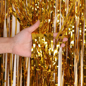 Cortinas <span class=keywords><strong>de</strong></span> Flecos Metálicos, Guirnaldas <span class=keywords><strong>de</strong></span> Lentejuelas, Decoraciones para Fiestas <span class=keywords><strong>de</strong></span> Cumpleaños, Telón <span class=keywords><strong>de</strong></span> Fondo con Flecos para Baby Shower, Revelación <span class=keywords><strong>de</strong></span> Género - Product Image 6