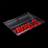Boîte à clapet rectangulaire transparente en PET de qualité alimentaire pour micro-herbes, emballage inviolable pour herbes aromatiques, personnalisable et très demandée