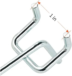 Gancho metálico colgante para panel perforado con 1 orificio, para exhibición en supermercados y comercios minoristas, precios al por mayor - Product Image 5