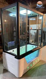 Cabina de Ducha de Vapor Acrílica Independiente <span class=keywords><strong>con</strong></span> Cascada, Hidromasaje y Calefacción Eléctrica a Vapor - Product Image 6