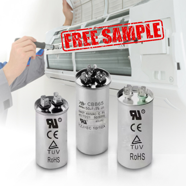 JYUE CBB65 AC Capacitor 5uf 40uf 380v/450v for Air Conditioner and Fan Running and Starting Use Round/Oval Shape